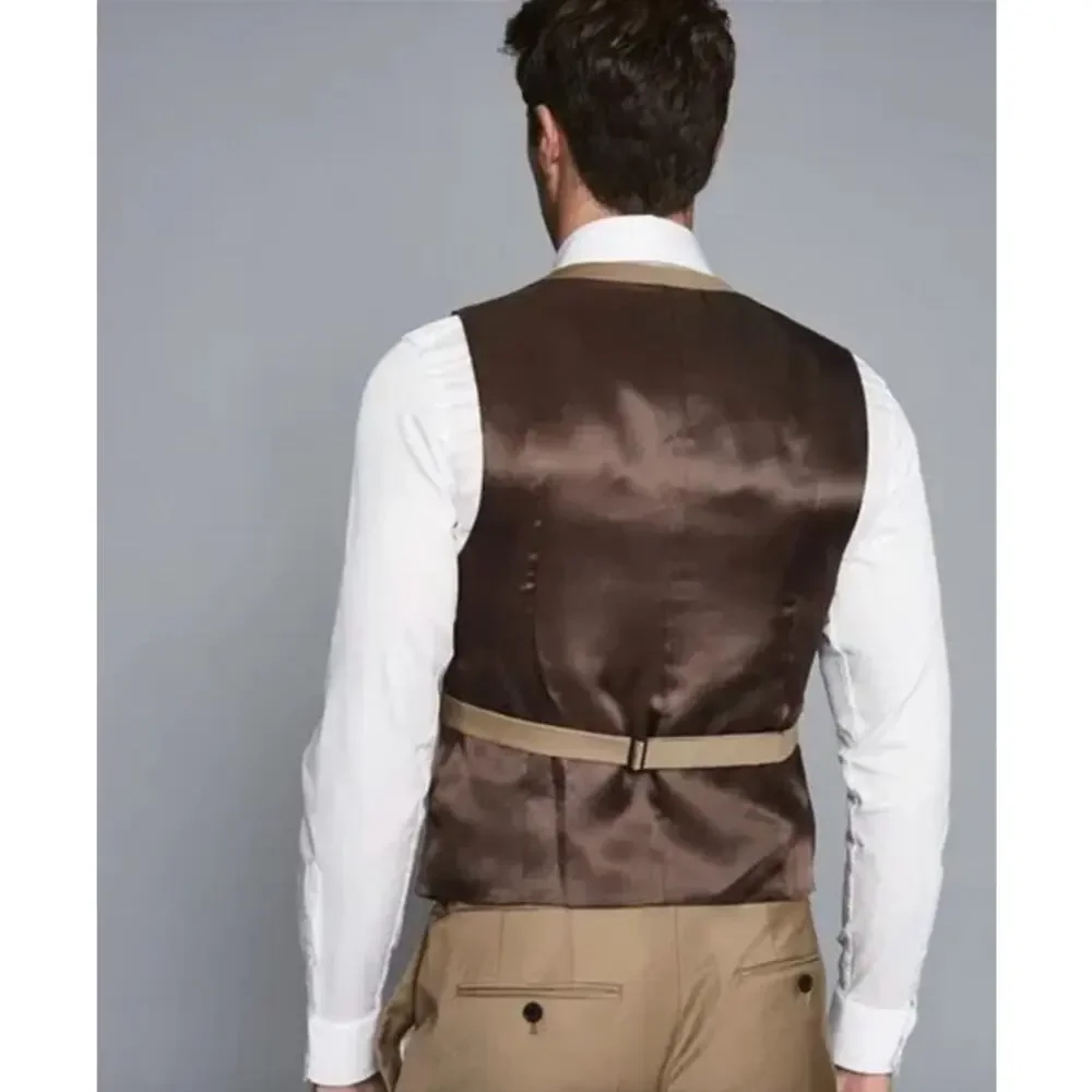 REISS Barolo Gaberdine Waist Coat Size 36 NEW $255 Vest Suiting